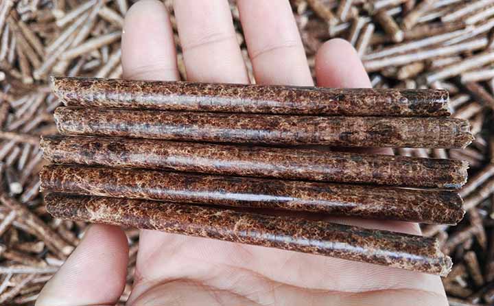 金格瑞生物質顆粒機生產(chǎn)的生物質顆粒燃料